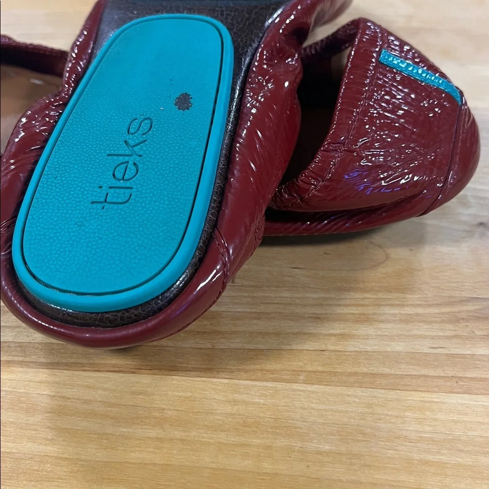 Tieks by Gavrieli Red Patent Leather Ballet Flats Size 12 - Picture 8 of 8